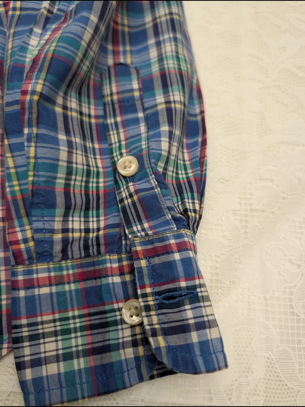 Ralph Lauren Multicolor Plaid Shirt with Blue, Green & Pink .Boys Size.